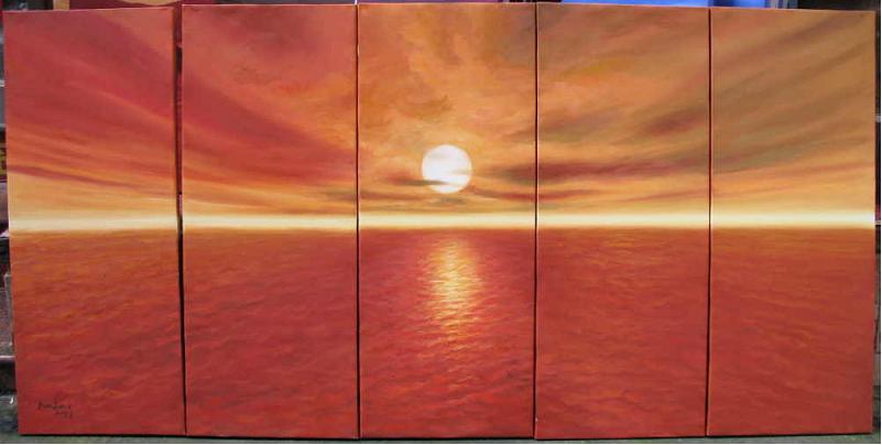 Dafen Oil Painting on canvas seascape painting -set538